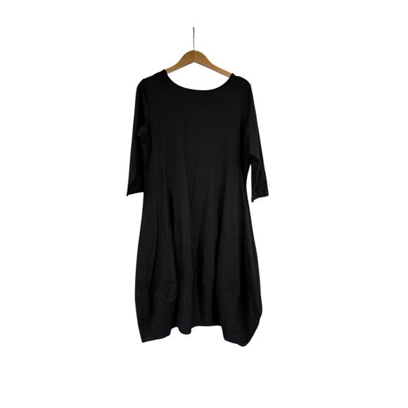 Just Jill Dress Womens M Black Long Sleeve Minimalist Lagenlook Capsule Office - Picture 6 of 7